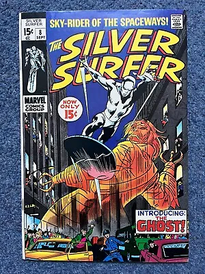 Buy Marvel Silver Surfer #8 1969 FN / VFN Comic $0.15 Cent Copy 1st Ghost • 99.99£
