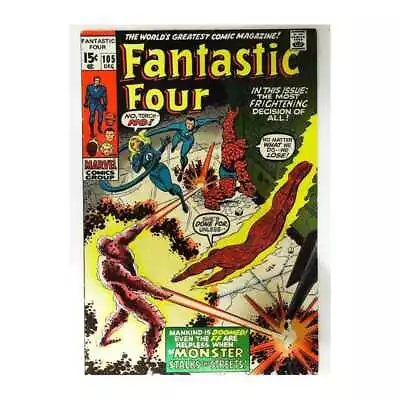 Buy Fantastic Four (1961 Series) #105 In Fine Condition. Marvel Comics [c; • 17.95£