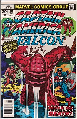 Buy Captain America #208, Marvel Comics 1977 VF+ 8.5 Jack Kirby 1st Arnim Zola • 19.76£