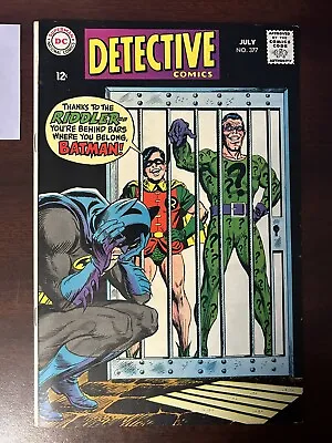 Buy Detective Comics #377 VF-NM DC Comics 1968 The Riddler’a Prison-Puzzle Problem • 110.64£