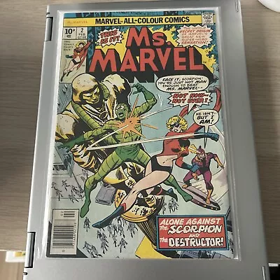 Buy Ms Marvel #2 (1977) Origin Of Ms Marvel Scorpion Appearance • 10£