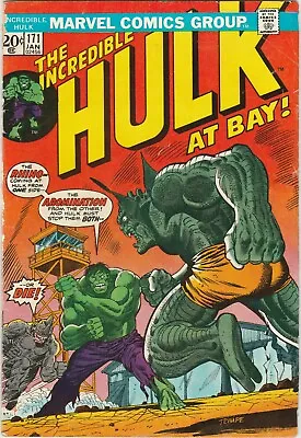 Buy The Incredible Hulk At Bay!  - #171 January 1974 - Marvel Comics Group • 20.77£