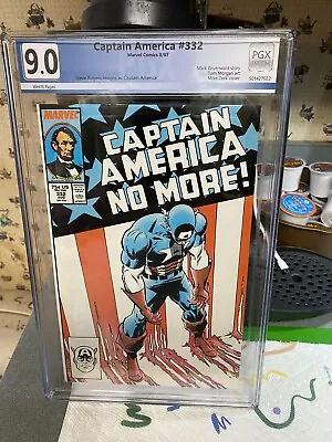 Buy CAPTAIN AMERICA 332 PGX 9.0  Captain America Quits.. The Choice ..UNRESTORED • 94.87£