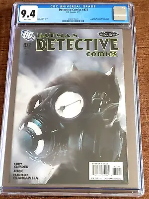 Buy Detective Comics #872 CGC 9.4 Batman Gasmask! Scott Snyder Story, Jock Art! • 23.71£