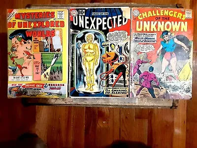 Buy Comics MYSTERIES Of UNEXPLORED WORLDS,TALES Of UNEXPECTED,CHALLENGERS Of UNKNOWN • 55.57£
