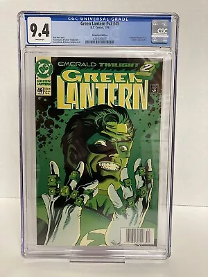 Buy Green Lantern V3 #49 CGC 9.4 NEWSSTAND 1994 Classic Cover • 63.09£