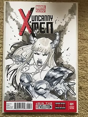 Buy Uncanny X-Men 1 With Giuseppe Cafaro Magik Original Art Sketch • 150£
