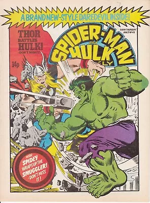 Buy Marvel UK Spider-Man And Hulk Weekly, #411, 1981, Daredevil, Thor • 3£