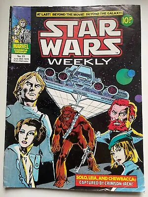 Buy Star Wars Weekly, No.21 Vintage Marvel Comics UK • 2.95£