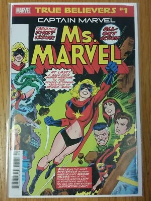 Buy True Believers Captain Marvel Ms Marvel #1 Marvel Nm+ (9.6 Or Better) • 8.49£