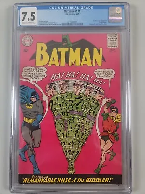 Buy Batman 171 CGC 7.5 1st Silver Age Appearance The Riddler Silver Age DC • 1,441.10£