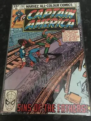 Buy Captain America Issue Number 246 Vintage Marvel Comics George Perez Cover 1980 • 6£