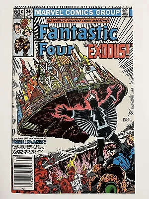 Buy Fantastic Four # 240 - Newsstand - 1st Luna Maximoff - Higher Grade VF/VF+ Byrne • 6.40£