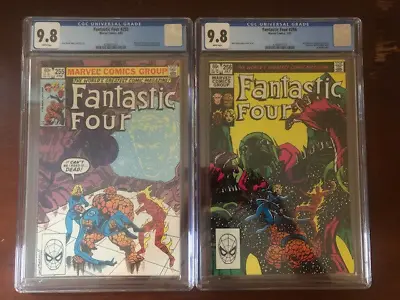 Buy Fantastic Four #255 & #256 1983 9.8 White Pages TOP POP John Byrne New CGC Cases • 174.45£