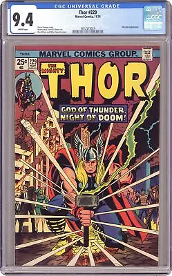 Buy Thor #229 CGC 9.4 1974 3812515025 • 343.91£