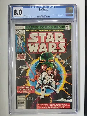 Buy Star Wars #1 Cgc 8.0 Ow/w Pages 1977 First 1st Edition • 249£