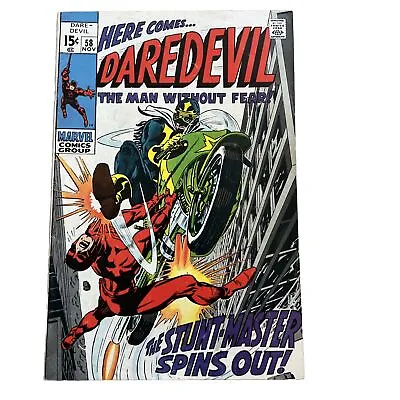 Buy Daredevil #58 RARE ERROR- 2 Cover Pages 1st App Stunt Master  Silver Age • 359.78£