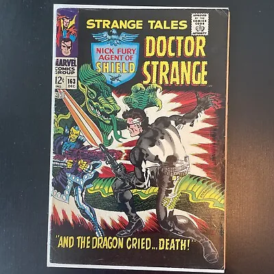Buy STRANGE TALES #163 Comic Book 1967-STERANKO-NICK FURY-DR STRANGE • 15.99£