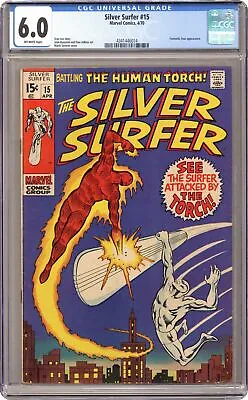 Buy Silver Surfer #15 CGC 6.0 1970 4341446014 • 149.53£