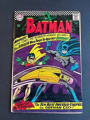 Buy Batman #188 - 1st Appearance Of The Eraser (DC, 1966) Fine- • 27.05£