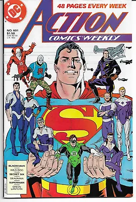 Buy ACTION COMICS WEEKLY - No. 601 (1988) Features SUPERMAN + GREEN LANTERN • 6.50£