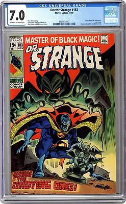 Buy Doctor Strange #183 CGC 7.0 1969 4101574007 1st App. Undying Ones • 78£
