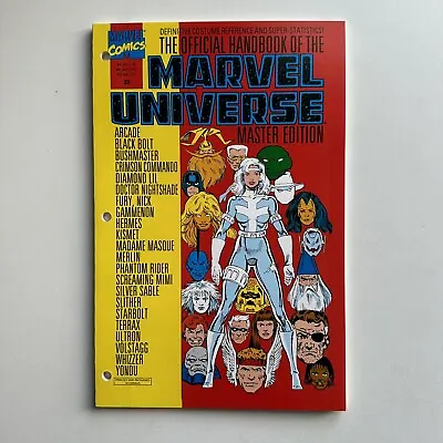 Buy Official Handbook Of The Marvel Universe Master Edition #22 Silver Sable 1990 • 7.14£