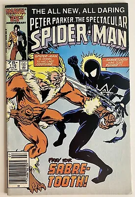 Buy Peter Parker The Spectacular Spider-Man #116 Newsstand 1986 Sabretooth • 5.55£