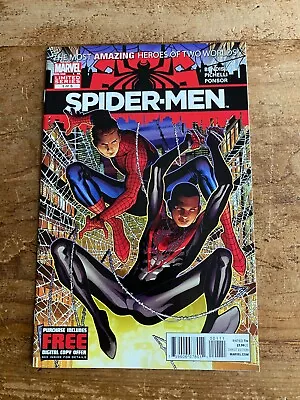 Buy Spider-Men 1 A 1st Peter Parker Miles Morales Meeting Spider-Verse 2012 Bendis C • 15.80£