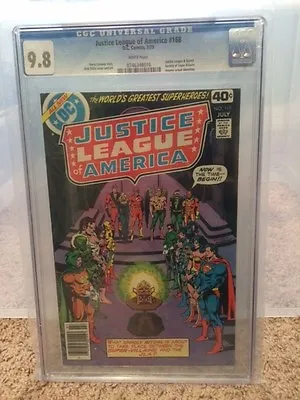 Buy 1979 Justice League Of America #168 CGC 9.8 White Pages Batman Superman Mindwipe • 327.30£
