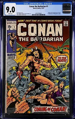 Buy Conan The Barbarian #1 - CGC 9.0 White Pages (WP) • 825£