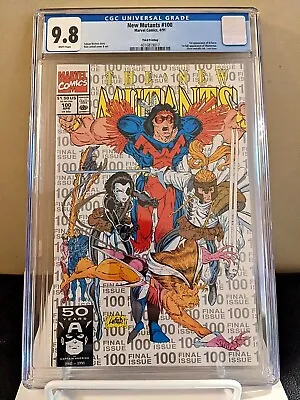 Buy New Mutants #100 Third Print CGC 9.8 (1991) 1st Appearance X-Force Rob Liefeld! • 71.15£