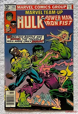 Buy Marvel TEAM-UP #105 1st Series HULK Newsstand Edition May 1981 NM* • 1.59£