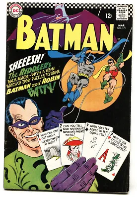 Buy Batman #179 1966 Riddler Cover-Comic Book DC • 375.37£