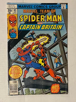 Buy MARVEL TEAM-UP #65 GLOSSY 1978 1ST CAPT. BRITAIN IN USA PEREZ/J BYRNE Newsstand • 39.30£