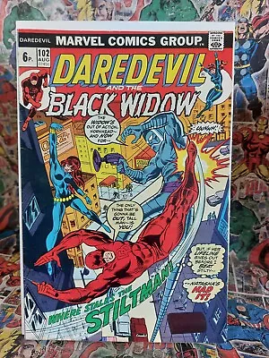 Buy Daredevil #102 FN/VF Marvel 1973 Black Widow, 1st Chris Claremont Written Work • 17.95£