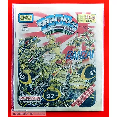 Buy 2000AD Prog 319 Comic Book Issue 4 6 1983 UK  + 1 Comic Bag And Board (Lot 557 . • 7.99£