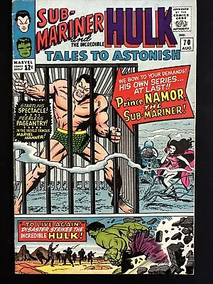 Buy Tales To Astonish #70 Marvel Comics Vintage Silver Age 1st Print 1965 VG *A2 • 39.57£
