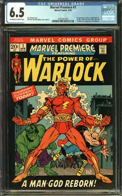 Buy Marvel Premiere #1 Cgc 6.5 Ow/wh Pages // 1st Appearance Of Adam Warlock 1972 • 110.59£