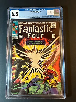 Buy Fantastic Four #53  CGC 6.5   Kirby/Sinnott-c    ( Cream To Off-White Pages) • 118.58£