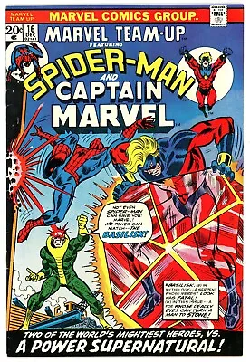 Buy Marvel Team-Up 16 VF 8.5 Bronze Age Marvel 1973 Captain Marvel Spiderman • 17.45£