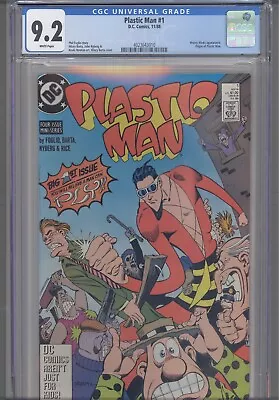 Buy Plastic Man #1 CGC 9.2 1988 DC Comics Hillary Barta Cover & Art Origin Issue • 55.37£