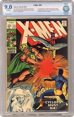 Buy Uncanny X-Men #54 CBCS 9.0 1969 7000436-AA-013 1st App. Alex Summers (Havok) • 284.37£