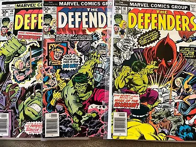 Buy The Defenders #40, 43, 46 (1976-1977) FN-F/VF Lot Of 3 Bronze Age Marvel • 4.75£