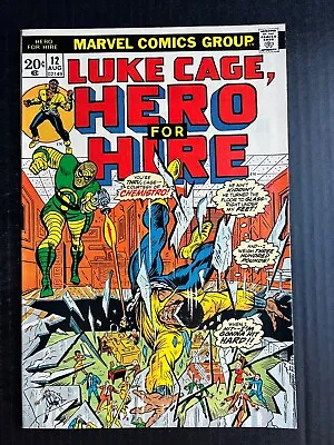 Buy HERO FOR HIRE #12 August 1973 Luke Cage 1st Appearance Chemistro • 23.75£