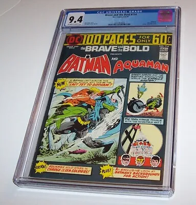 Buy Brave And The Bold #114 - DC 1974 Bronze Age 100-Page Issue - CGC NM 9.4 • 130.65£