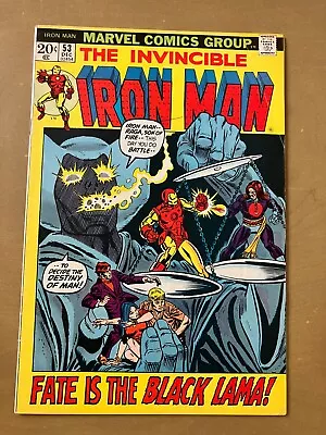 Buy Invincible Iron Man #53-(1972)-Very Good (VG) - Condition - 1st Black Lama • 7.90£