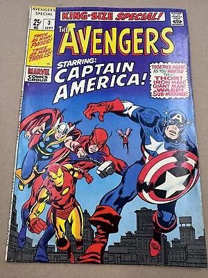 Buy THE AVENGERS KING SIZE SPECIAL (ANNUAL) #3 Captain America 1969 • 16£