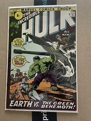 Buy Incredible Hulk #146 - Marvel Comics - 1971 6.5-7.5 • 15.75£