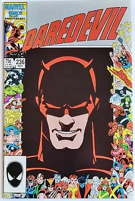 Buy Daredevil #236 (1986) Key Marvel 25th Anniversary Border, Black Widow Vs Hazzard • 15.02£